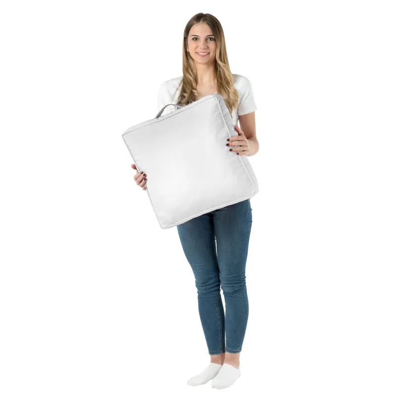 Cuscino quadrato bianco elegante per esterni, migliora l'estetica del giardino