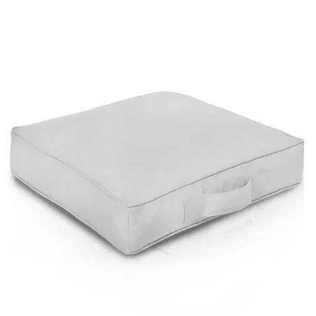 Cuscino quadrato bianco impermeabile per relax all'aperto e comfort
