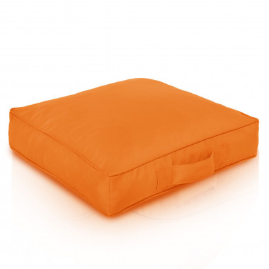 Cuscino Quadrato Da Pavimento Arancione Nylon