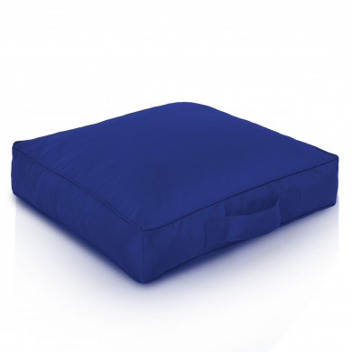Cuscino Quadrato Da Pavimento Blu Nylon