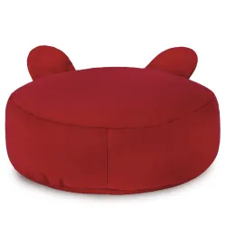 Pouf Poggiapiedi Rotondo per bambini Teddy - Velluto Soft – vista 22