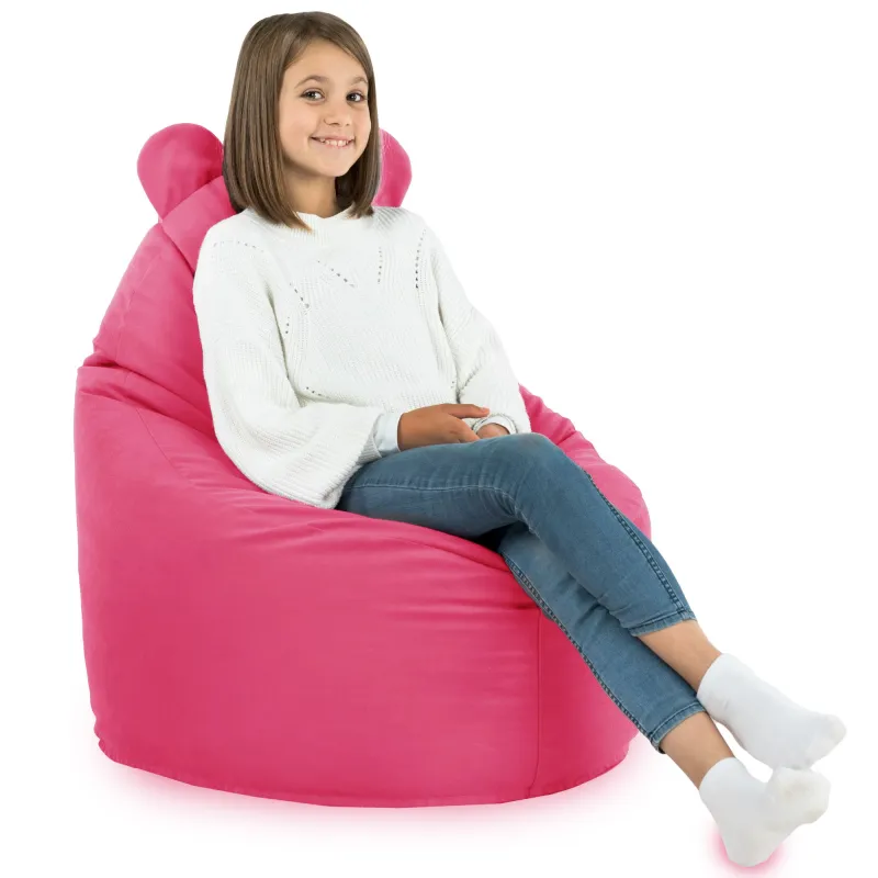 Poltrona Pouf Sacco per bambini Teddy - Velluto Soft – vista 36