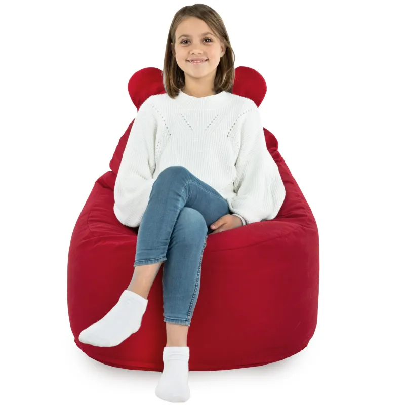 Poltrona Pouf Sacco per bambini Teddy - Velluto Soft – vista 53