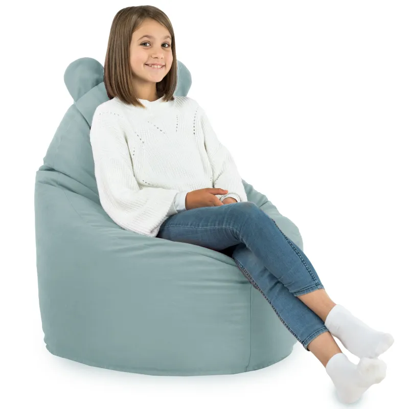 Poltrona Pouf Sacco per bambini Teddy - Velluto Soft – vista 40