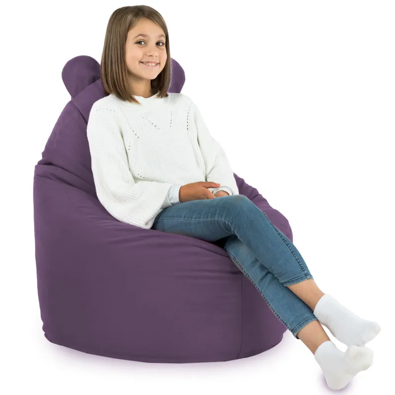 Poltrona Pouf Sacco per bambini Teddy - Velluto Soft – vista 43