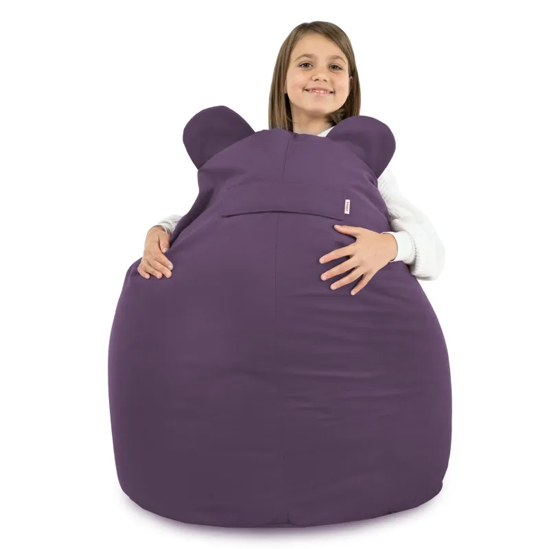 Poltrona Pouf Sacco per bambini Teddy - Velluto Soft – vista 75