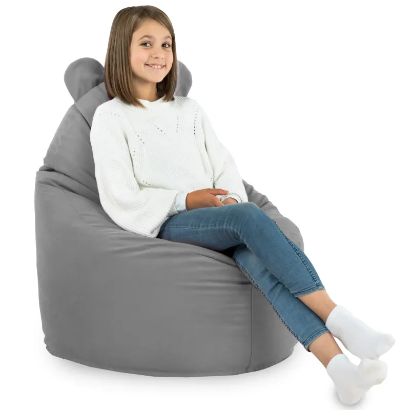 Poltrona Pouf Sacco per bambini Teddy - Velluto Soft – vista 45
