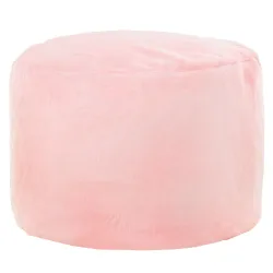 Pouf Rotondo Cilindro - Pelliccia Sintetica Yeti