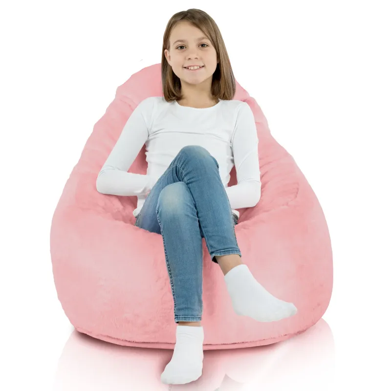 Poltrona Pouf Sacco Smart Porto - Pelliccia Sintetica Yeti – vista 8