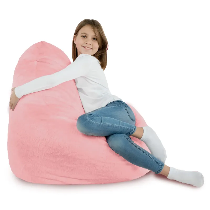Poltrona Pouf Sacco Smart Porto - Pelliccia Sintetica Yeti – vista 9