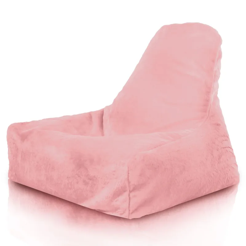 Poltrona Pouf Sacco con Schienale Bali - Pelliccia Sintetica Yeti – vista 2
