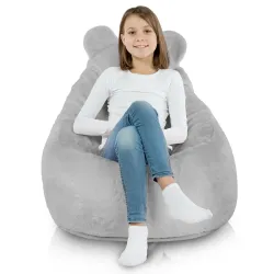 Poltrona Pouf Sacco per bambini Teddy - Pelliccia Sintetica Yeti – vista 3