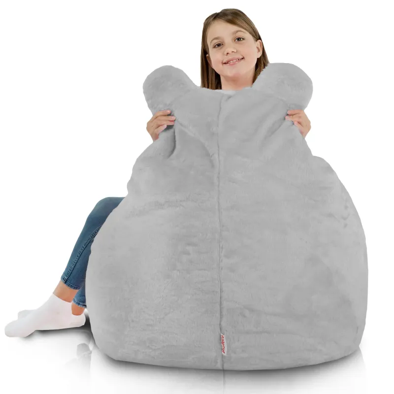 Poltrona Pouf Sacco per bambini Teddy - Pelliccia Sintetica Yeti – vista 5