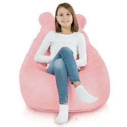 Poltrona Pouf Sacco per bambini Teddy - Pelliccia Sintetica Yeti – vista 3