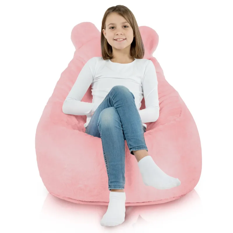 Poltrona Pouf Sacco per bambini Teddy - Pelliccia Sintetica Yeti – vista 3