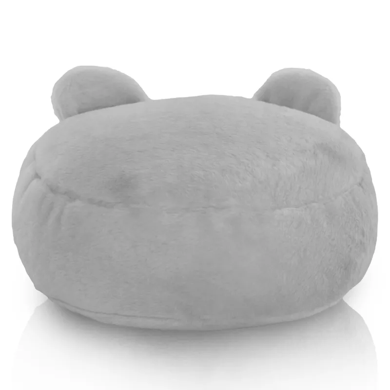 Pouf Poggiapiedi Rotondo per bambini Teddy - Pelliccia Sintetica Yeti – vista 4