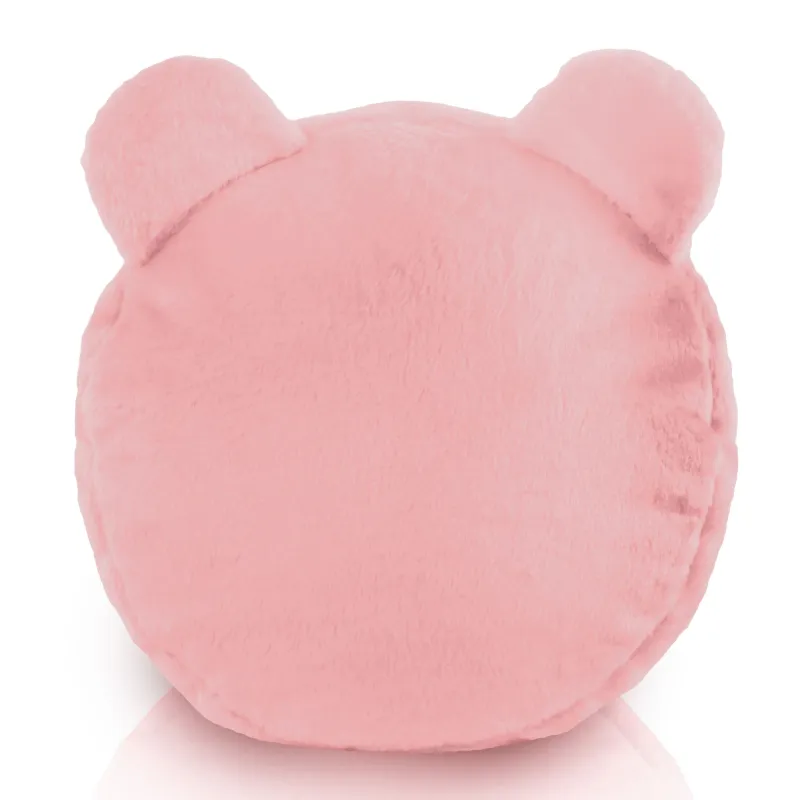 Pouf Poggiapiedi Rotondo per bambini Teddy - Pelliccia Sintetica Yeti – vista 2
