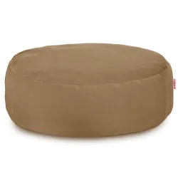 Pouf Poggiapiedi Rotondo - Velluto Soft