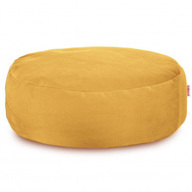 Pouf poggiapiedi Velluto Giallo Senape