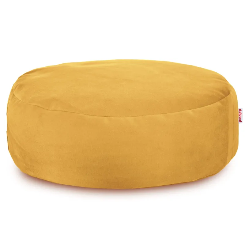 Pouf Poggiapiedi Rotondo - Velluto Soft