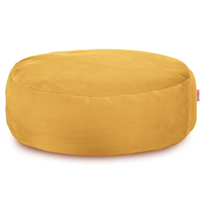 Pouf poggiapiedi Velluto Giallo Senape