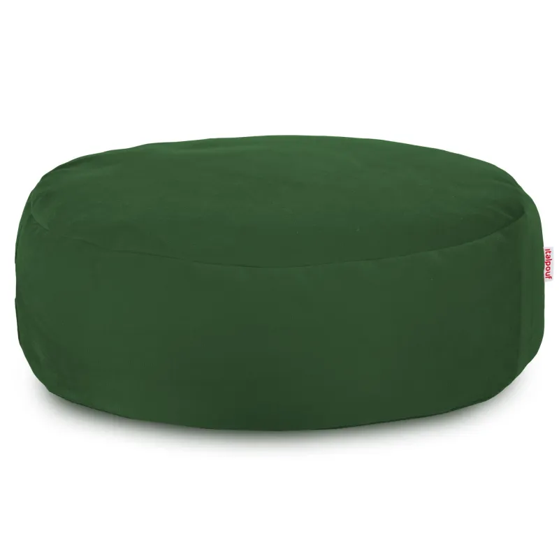 Pouf Poggiapiedi Rotondo - Velluto Soft