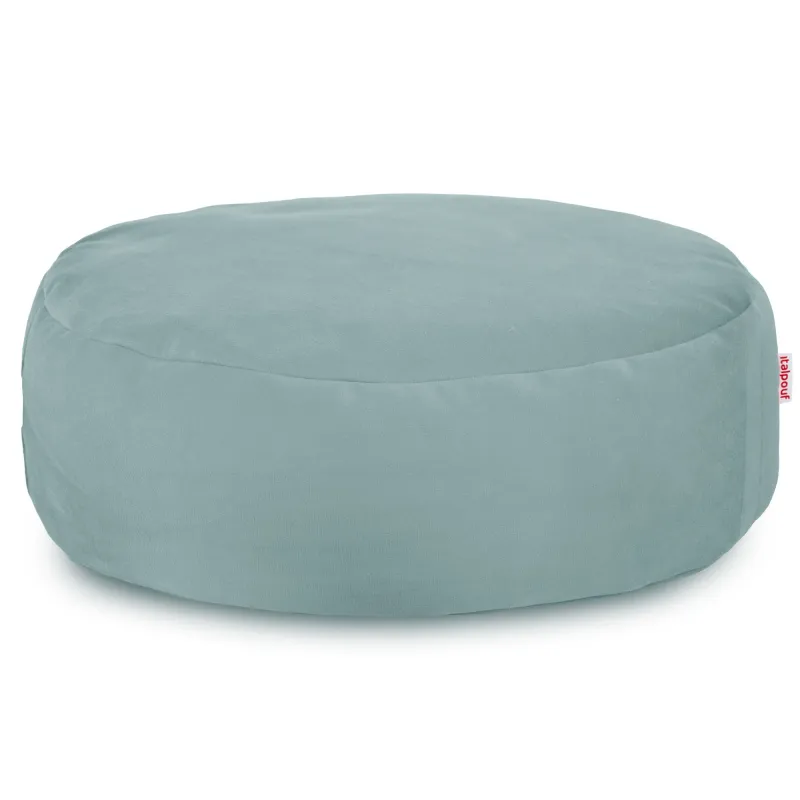 Pouf Poggiapiedi Rotondo - Velluto Soft