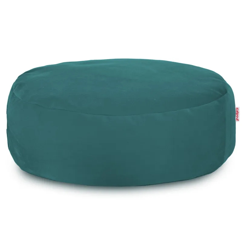 Pouf Poggiapiedi Rotondo - Velluto Soft