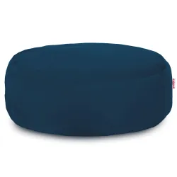 Pouf Poggiapiedi Rotondo - Velluto Soft
