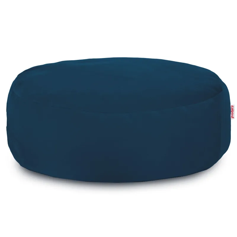 Pouf Poggiapiedi Rotondo - Velluto Soft