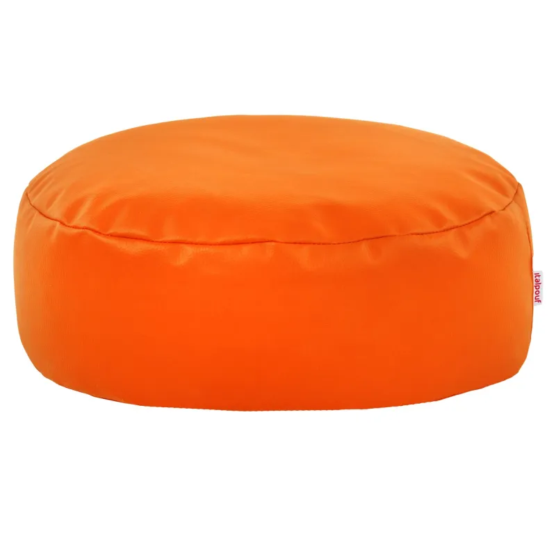 Pouf Poggiapiedi Rotondo - Ecopelle