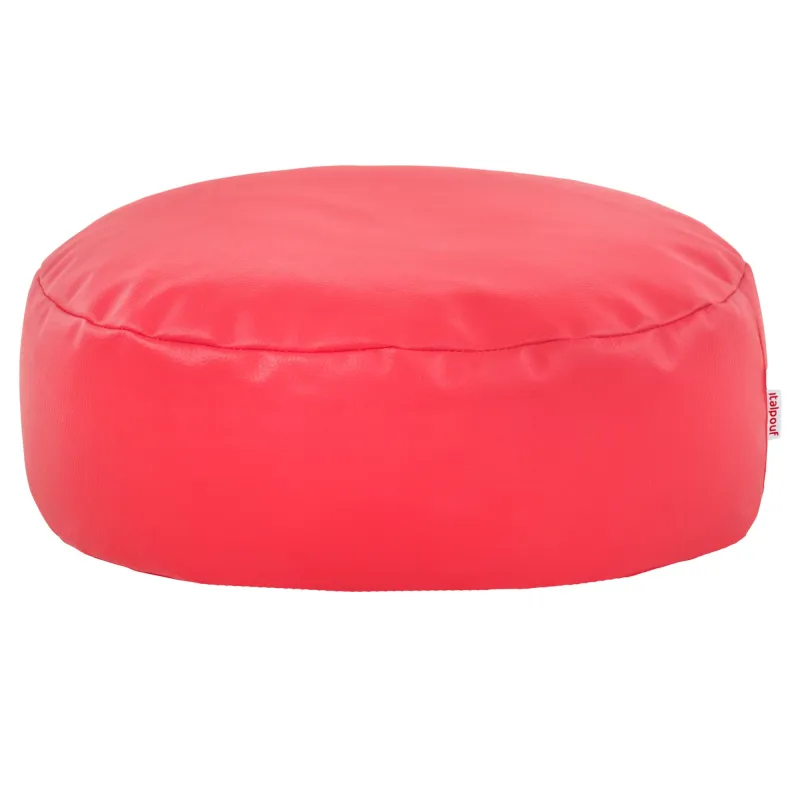 Pouf Poggiapiedi Rotondo - Ecopelle
