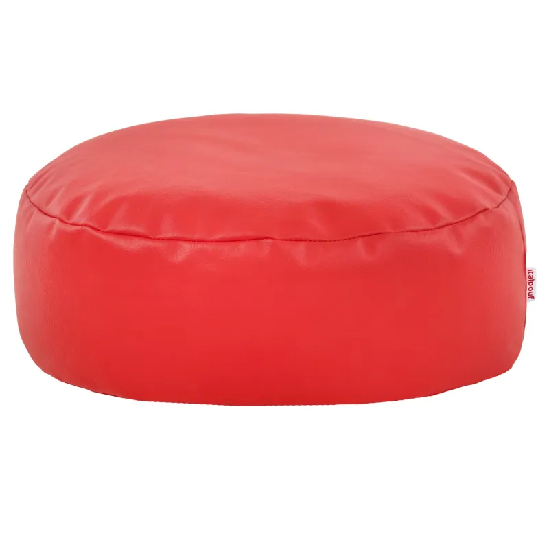Pouf Poggiapiedi Rotondo - Ecopelle