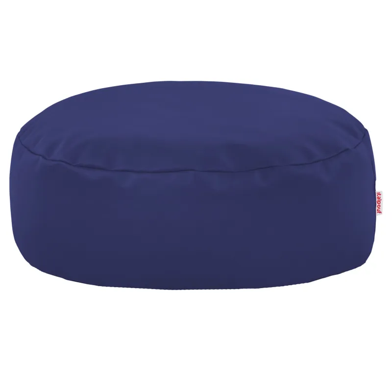 Pouf Poggiapiedi Rotondo - Ecopelle