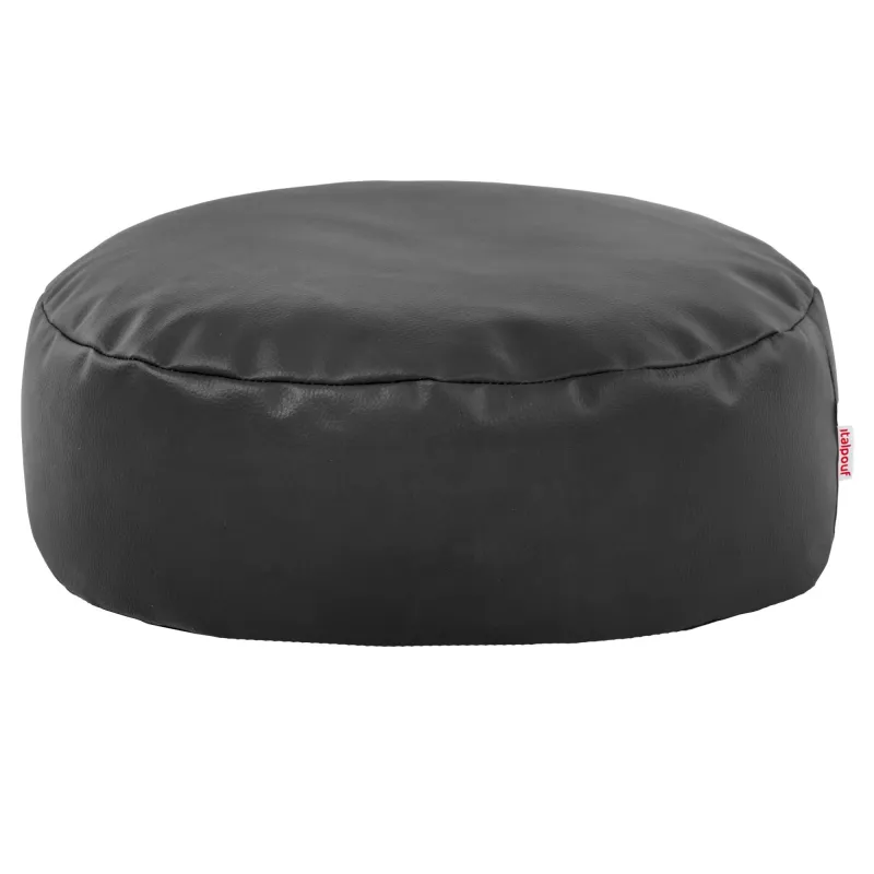 Pouf Poggiapiedi Rotondo - Ecopelle
