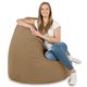Pouf Sacco Beige Moderno Tessuto