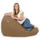 Pouf Sacco Beige Moderno Tessuto