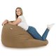 Pouf Sacco Beige Moderno Tessuto