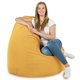 Senape Pouf Sacco Morbido XXL Velluto