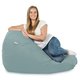 Menta Pouf Sacco Morbido XXL Velluto