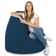 Blu Scuro Pouf Sacco Morbido XXL Velluto