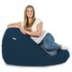 Blu Scuro Pouf Sacco Morbido XXL Velluto