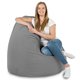 Grigio Medio Pouf Sacco Morbido XXL Velluto