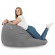 Grigio Medio Pouf Sacco Morbido XXL Velluto