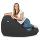 Grigio Pouf Sacco Morbido XXL Moderno