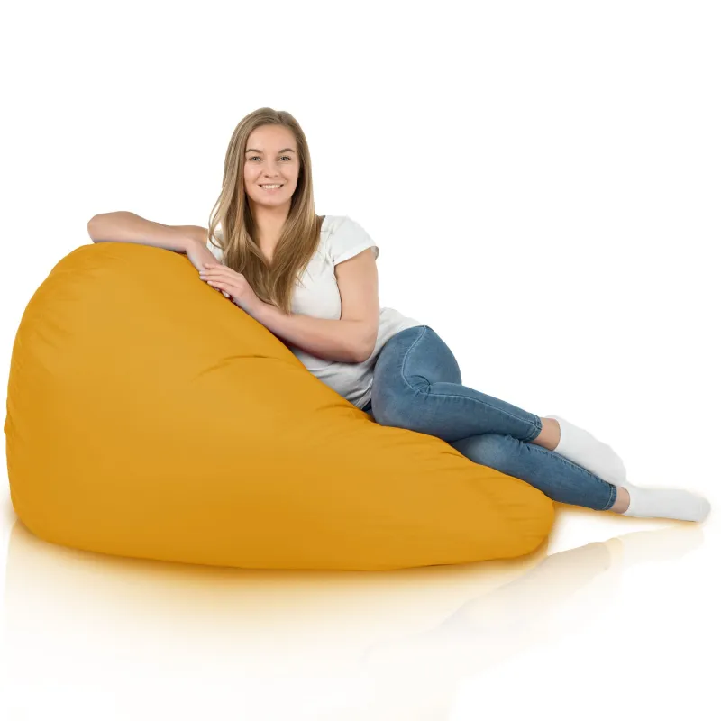 Giallo Pouf Sacco Da Esterno / Interno XXL 