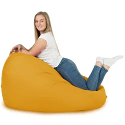 Giallo Pouf Sacco Da Esterno / Interno XXL 