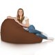 Marrone Scuro Pouf Sacco Da Esterno / Interno XXL