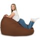 Marrone Scuro Pouf Sacco Da Esterno / Interno XXL