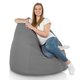 Grigio Pouf Sacco Da Esterno / Interno XXL Gigante